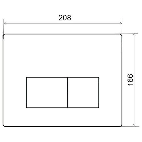 Кнопка смыва Wirquin Essential White 55950008 — 2
