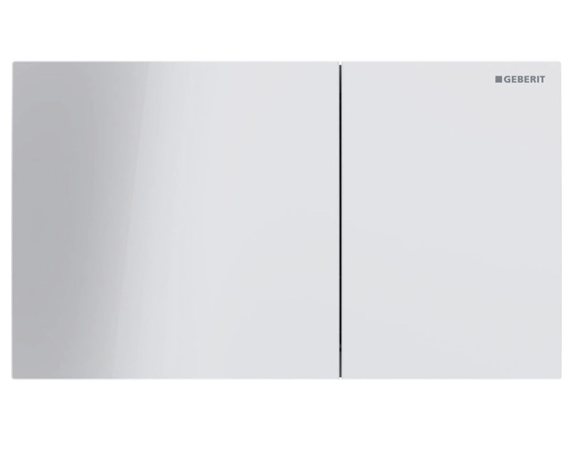 Кнопка смыва GEBERIT Sigma70 Белое стекло 115.622.SI.1
