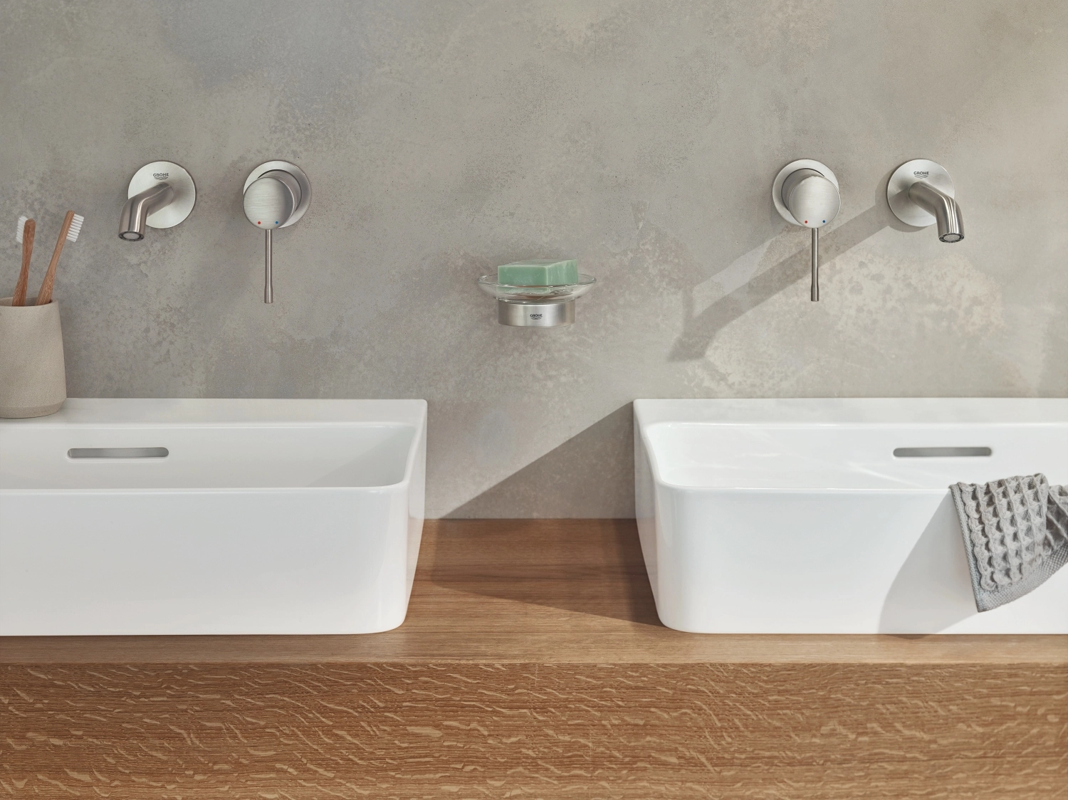 Baterie încastrată lavoar Grohe Essence Supersteel 29192DC1