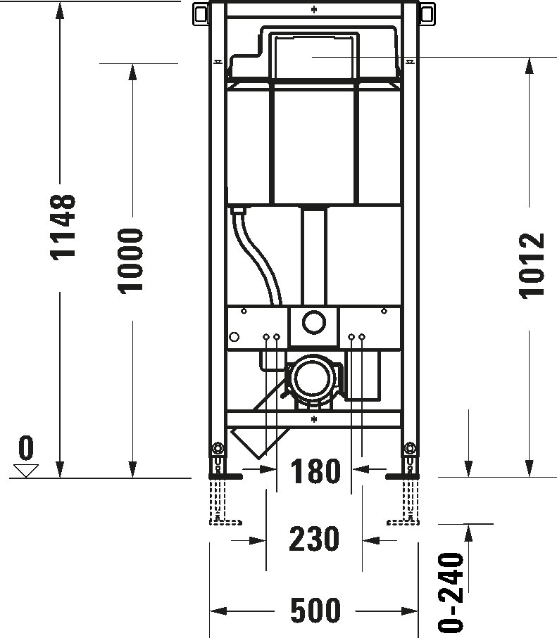 Инсталляция для подвесного унитаза Duravit Durasystem Standart — 2