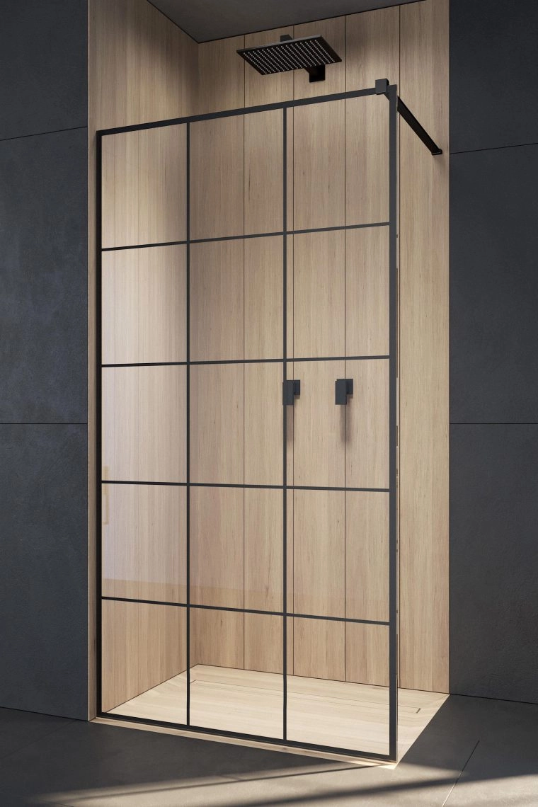Sticlă de duș Radaway Walk-In Modo New Black II Factory 90/100/120