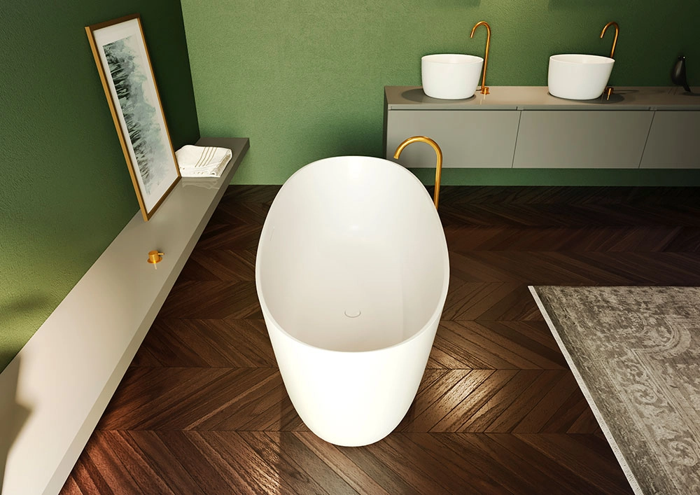 Ванна Freestanding Solid Surface Riho Oval 160 — 3