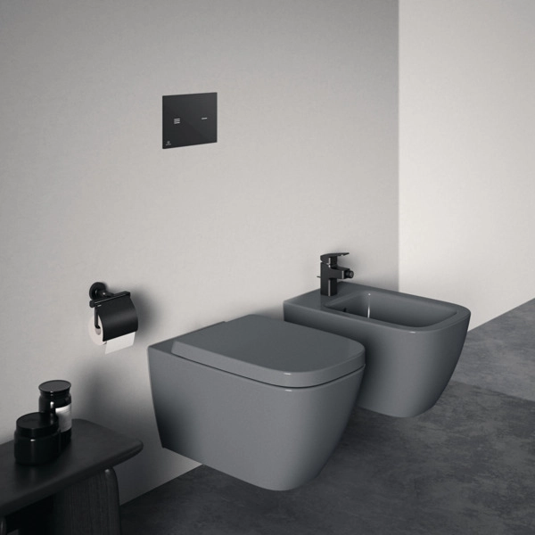 Vas WC suspendat Ideal Standard i.life B RimLS+ Glossy Grey T461458