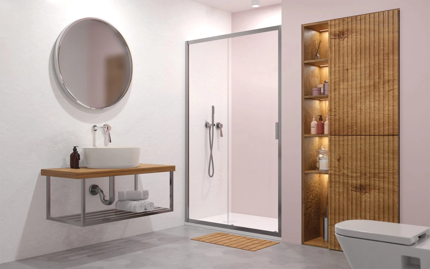 Ușa de nișă Radaway Alienta DWJ 100x190 — 2