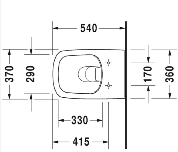 Set vas WC suspendat Duravit Dura Style 45510900A1
