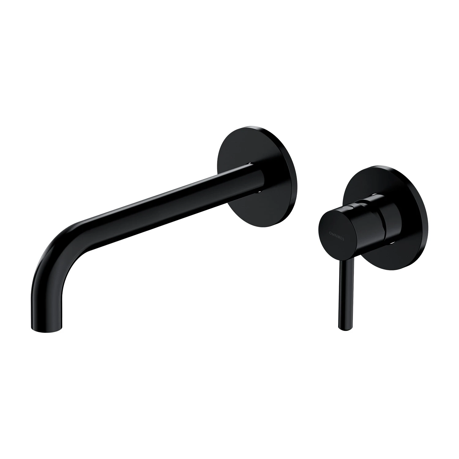 Baterie încastrată lavoar Omnires Y (Pipa 19-21 cm) Semi-matt Black Y1215HLBL