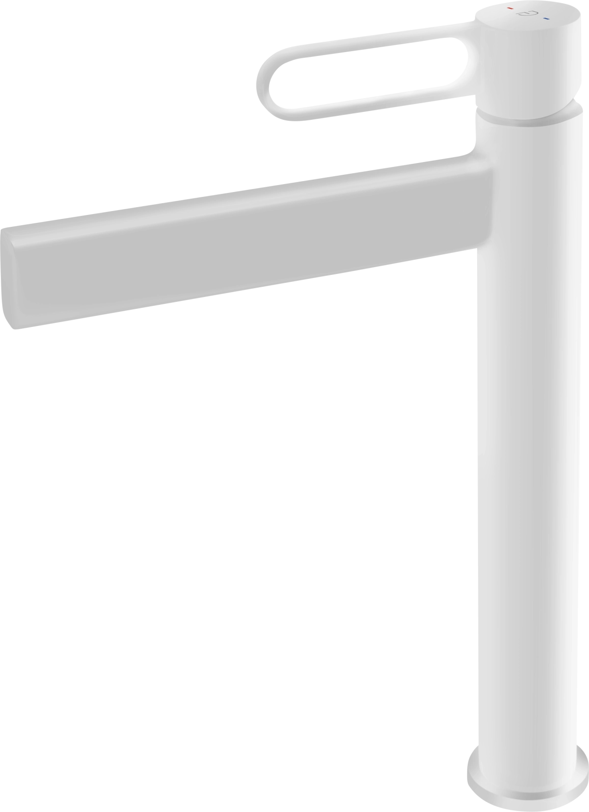 Смеситель для раковины высокий FDesign Zaffiro Matt White