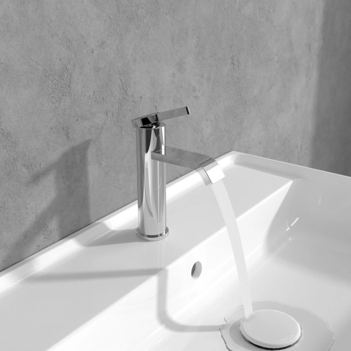 Baterie lavoar Villeroy&amp;Boch Dawn (Pipa curbată) Chrome