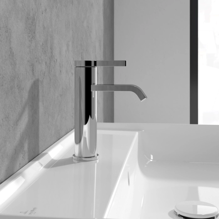 Baterie lavoar Villeroy&amp;Boch Dawn (Pipa curbată) Chrome