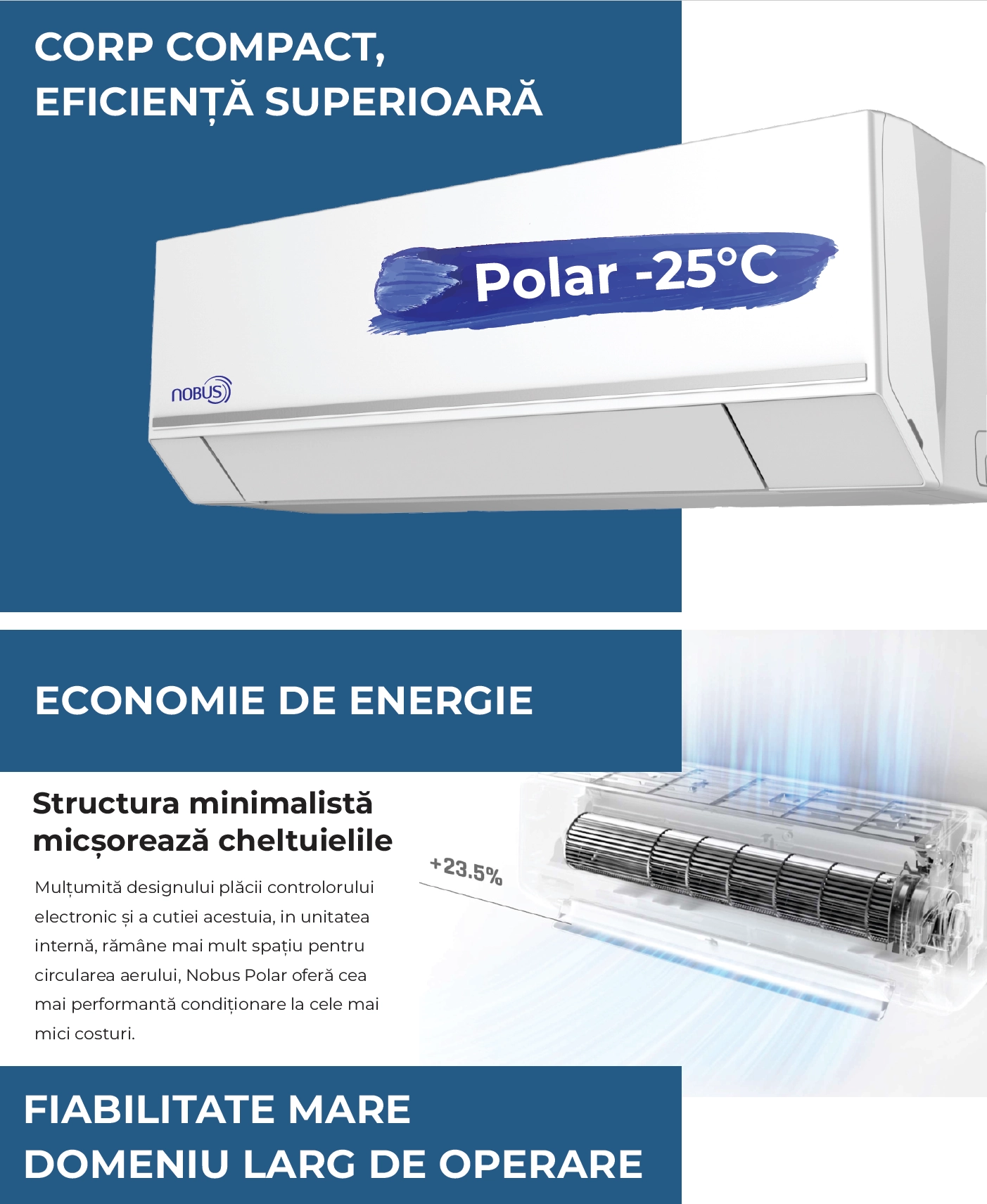 Кондиционер Inverter NOBUS Polar Wi-Fi 12000 BTU — 3