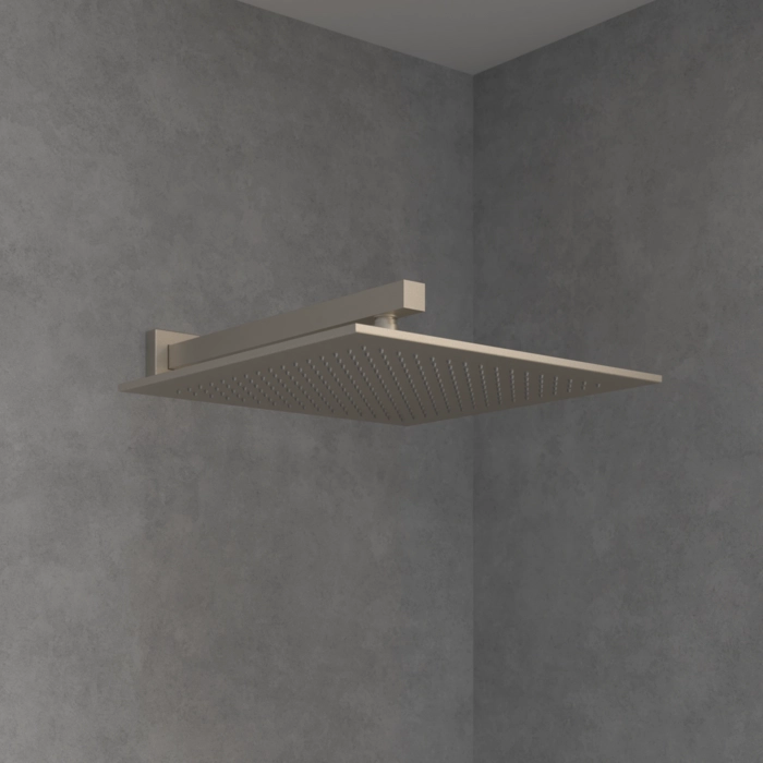 Pălărie duș Villeroy&amp;Boch Brushed Nickel 35x35 cm