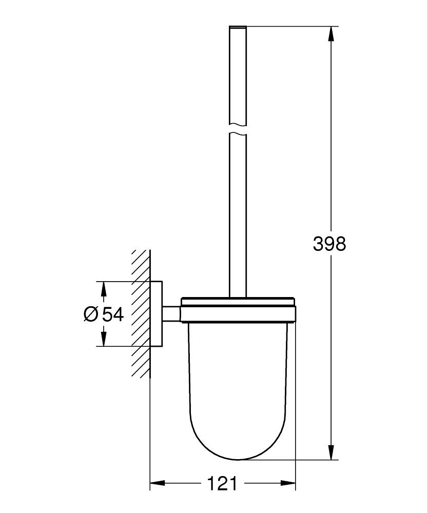 Perie WC Grohe Essentials Brushed Hard Graphite 40374AL1 — 2